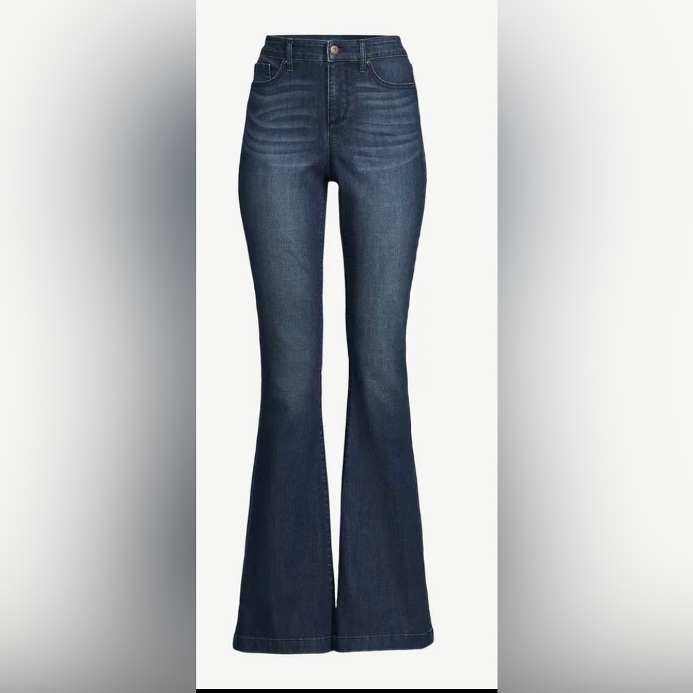 Sofia Jeans Women's Melisa dark wash Flare High Rise Zip Fly Jeans size 6 new - Picture 3 of 7